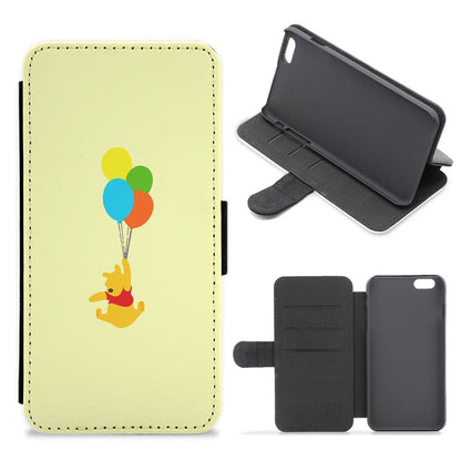 Pooh On Balloons - Disney Flip / Wallet Phone Case