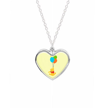 Pooh On Balloons Necklace