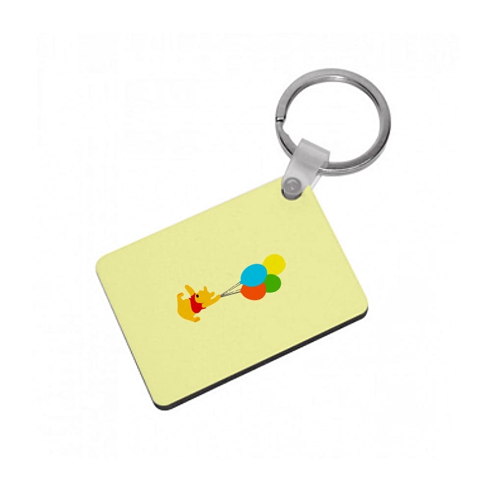 Pooh On Balloons - Disney Keyring