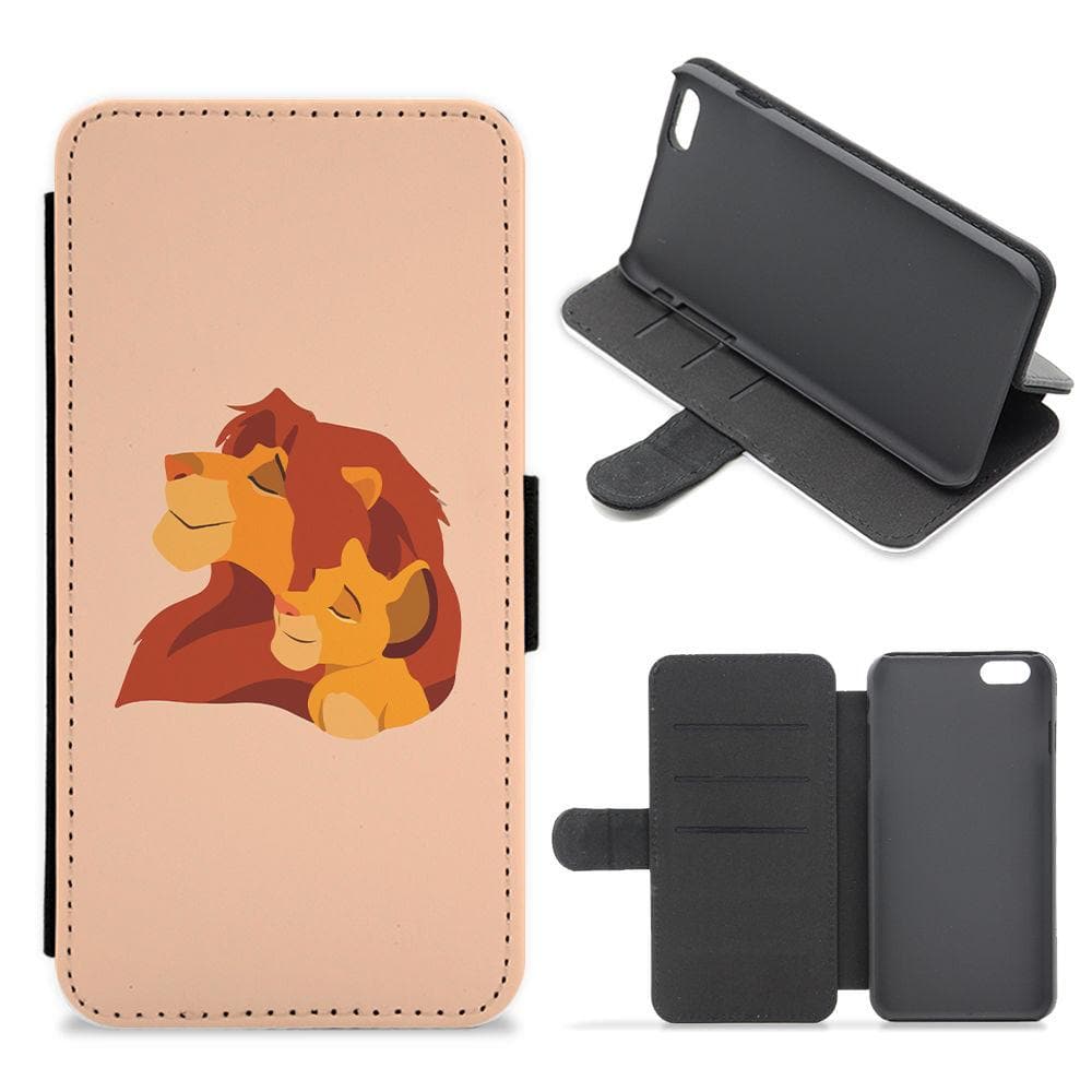 Lion King And Cub - Disney Flip / Wallet Phone Case