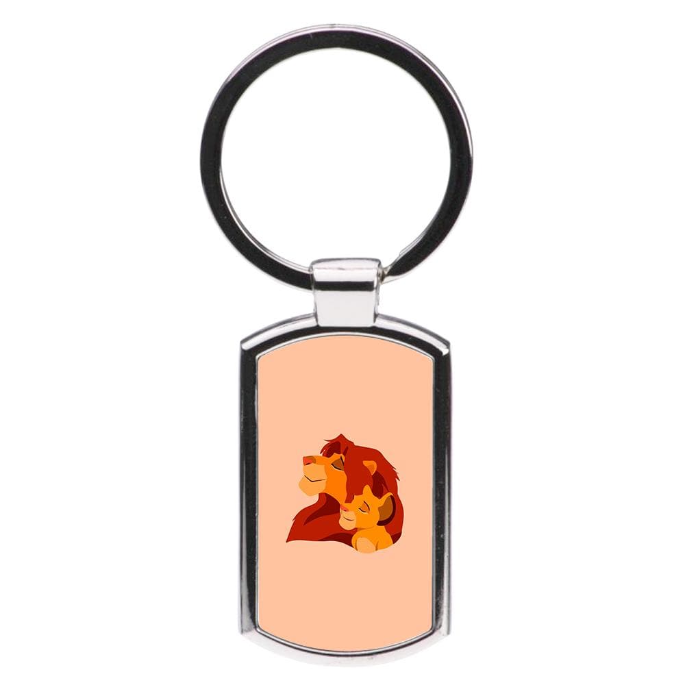 Lion King And Cub - Disney Luxury Keyring