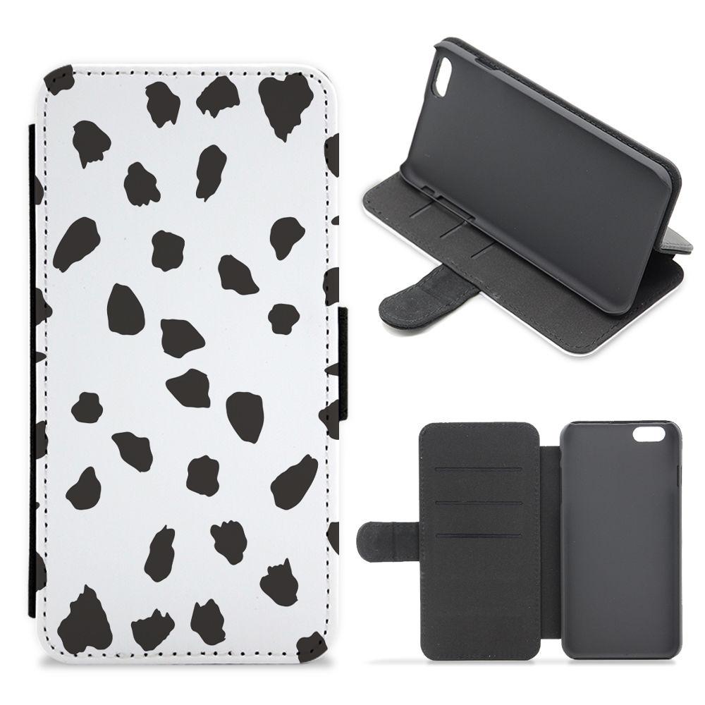 Dalmatian - Dog Pattern Flip / Wallet Phone Case