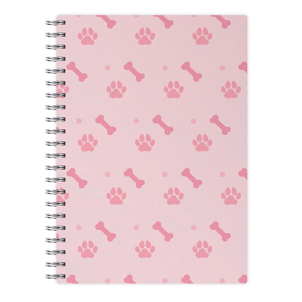 Dog And Paw - Dog Pattern Notebook