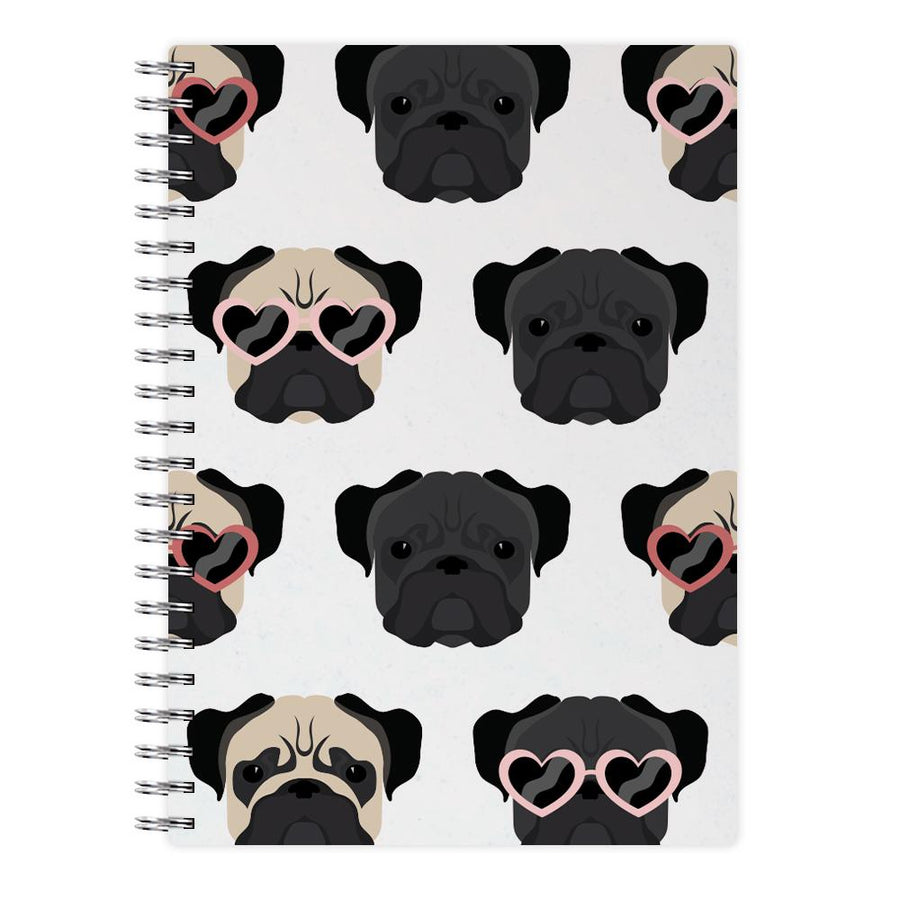 Sunny Pug Life - Dog Pattern Notebook