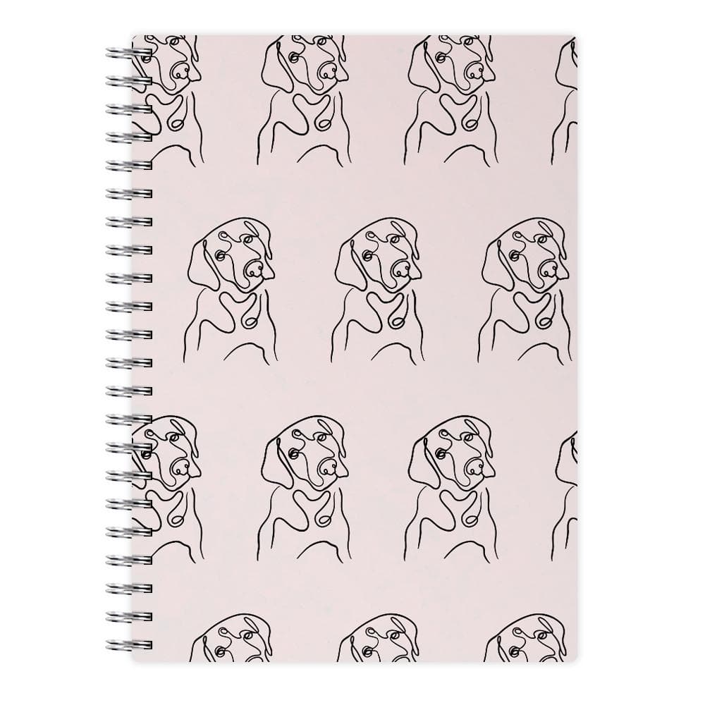 Labrador Outline - Dog Pattern Notebook