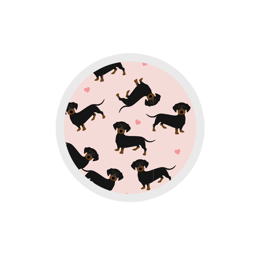 Heart Dachshund - Dog Pattern Sticker