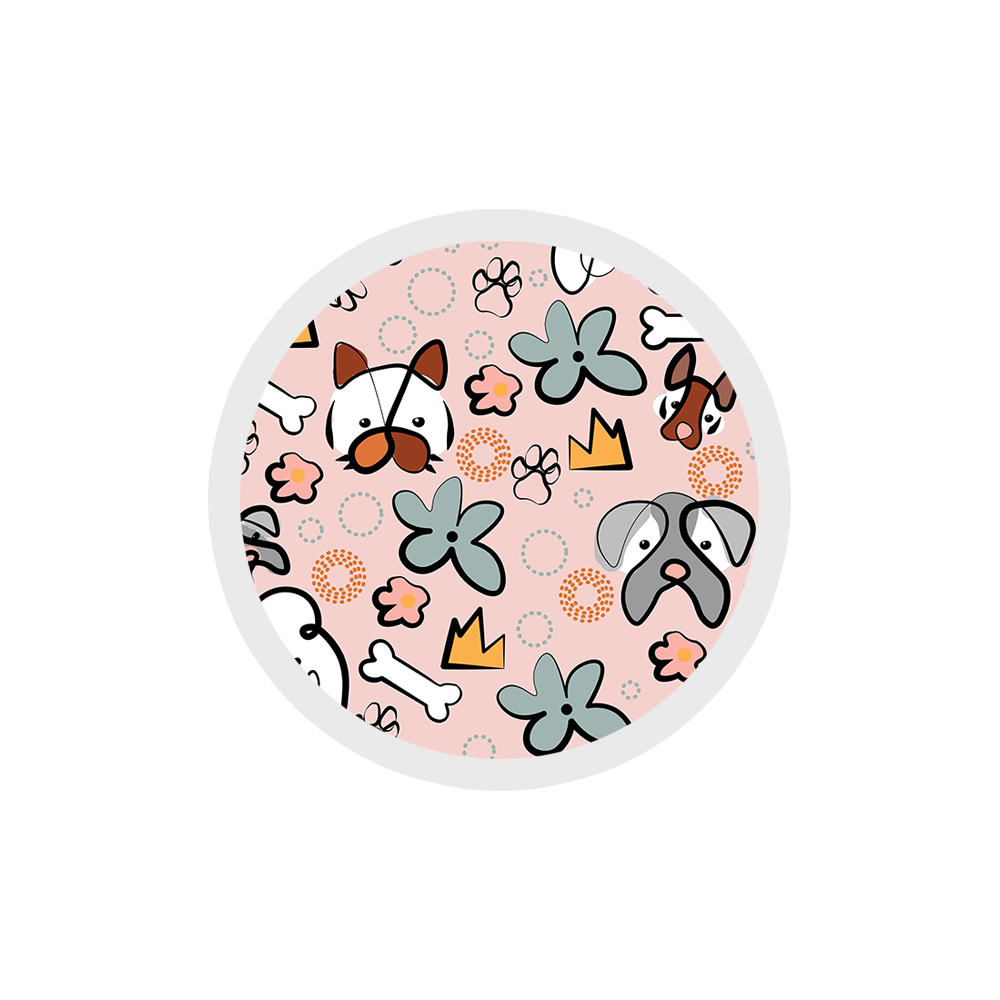 Bones And Dogs - Dog Pattern Sticker