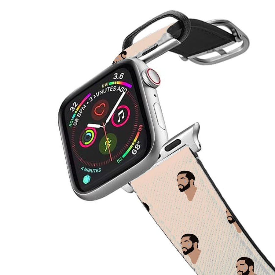 Drake Face Pattern Apple Watch Strap