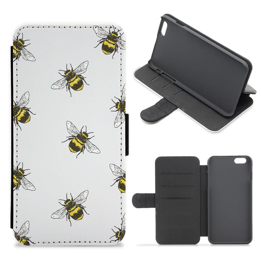 Bumblebee Pattern  Flip / Wallet Phone Case