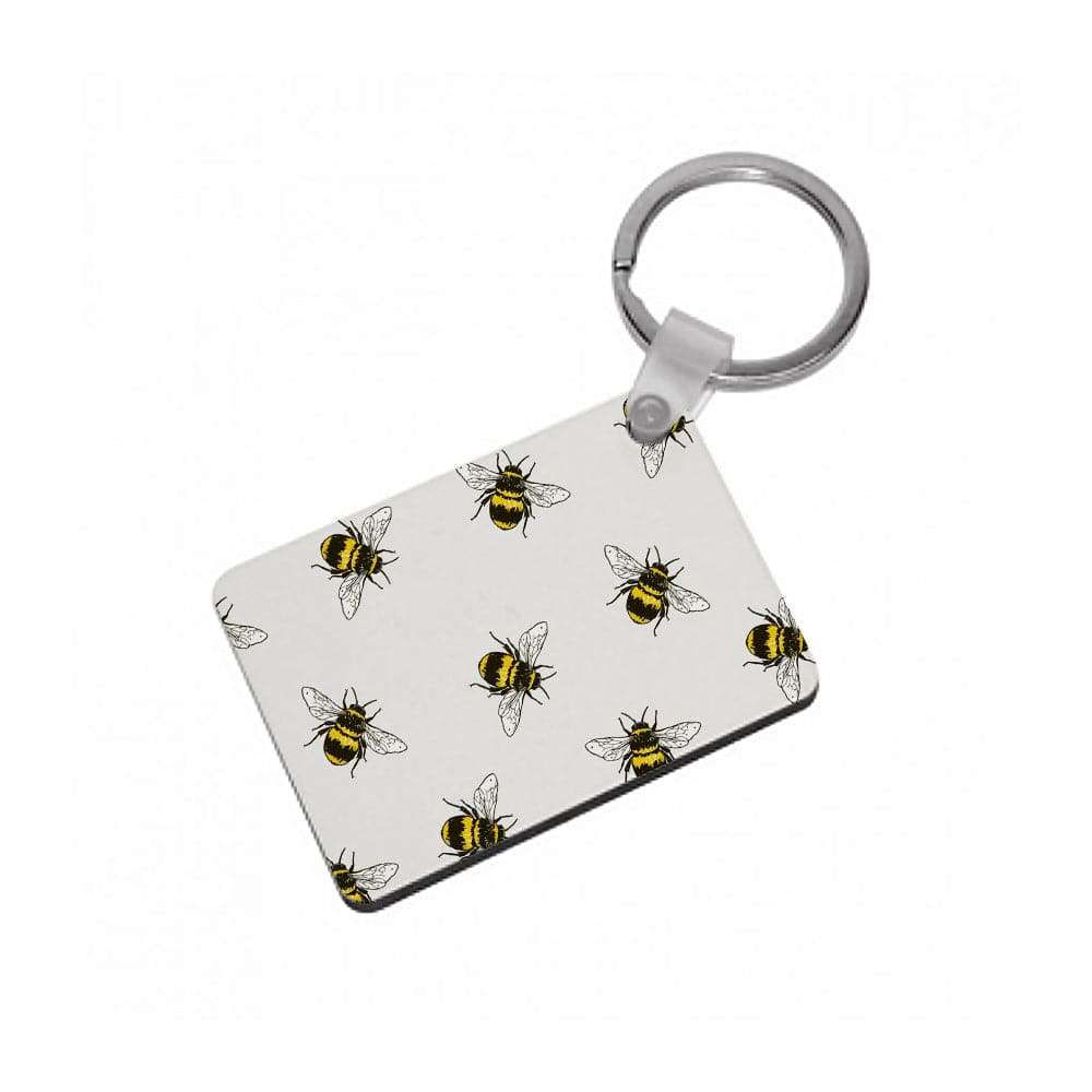 Bumblebee Pattern  Keyring