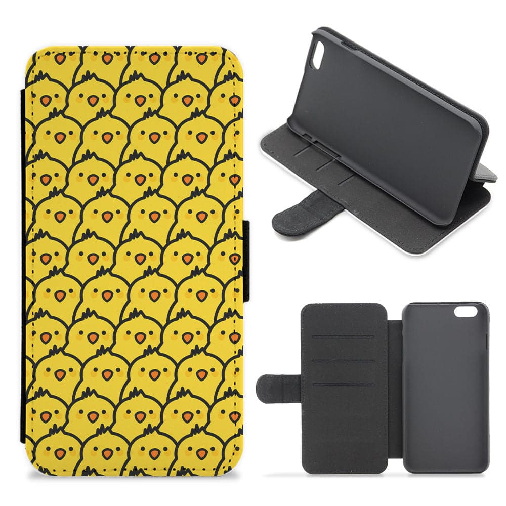 Chick Pattern Flip / Wallet Phone Case