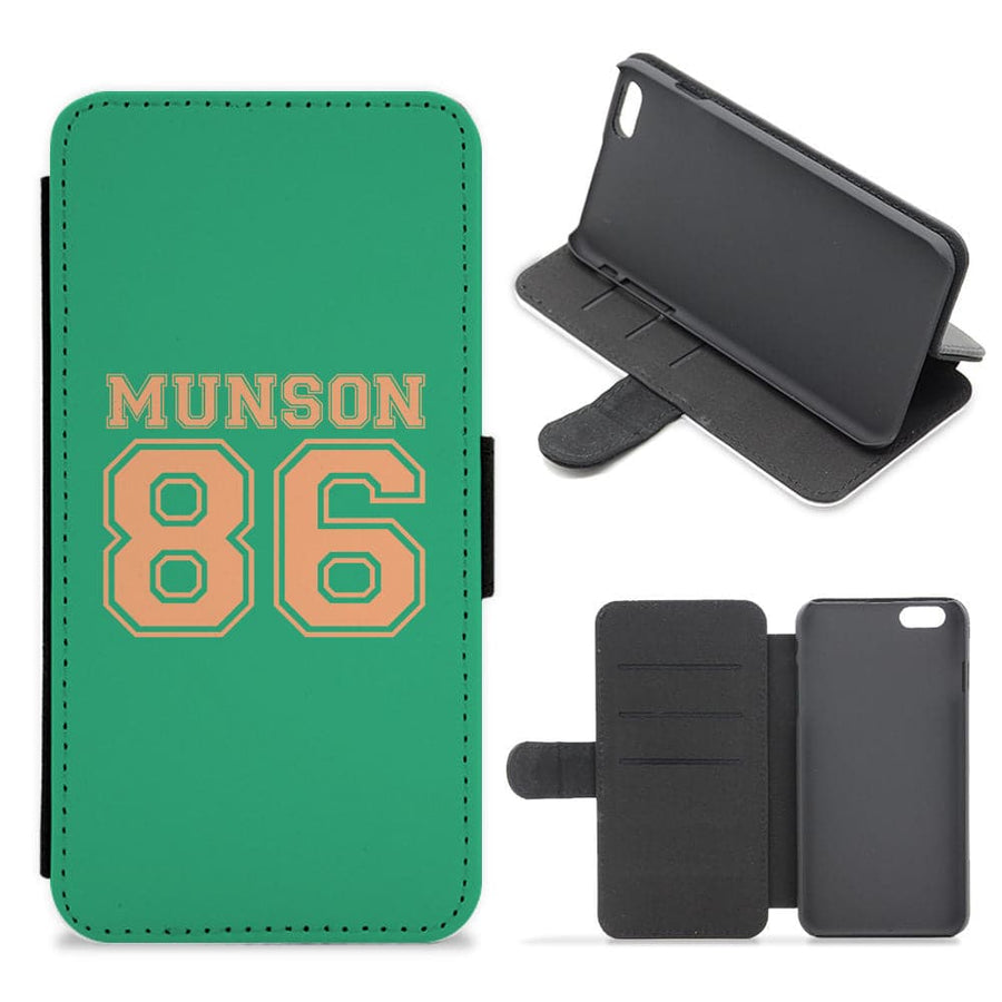 Eddie Munson 86 - Green Flip / Wallet Phone Case