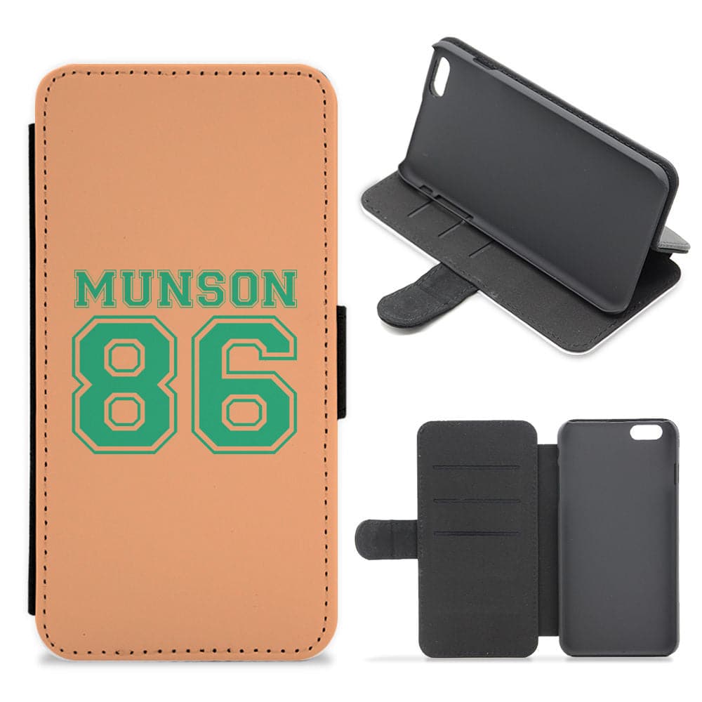 Eddie Munson 86 - Orange Flip / Wallet Phone Case