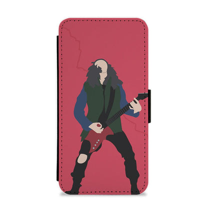 Eddie Munson Playing Guitar Flip / Wallet Phone Case