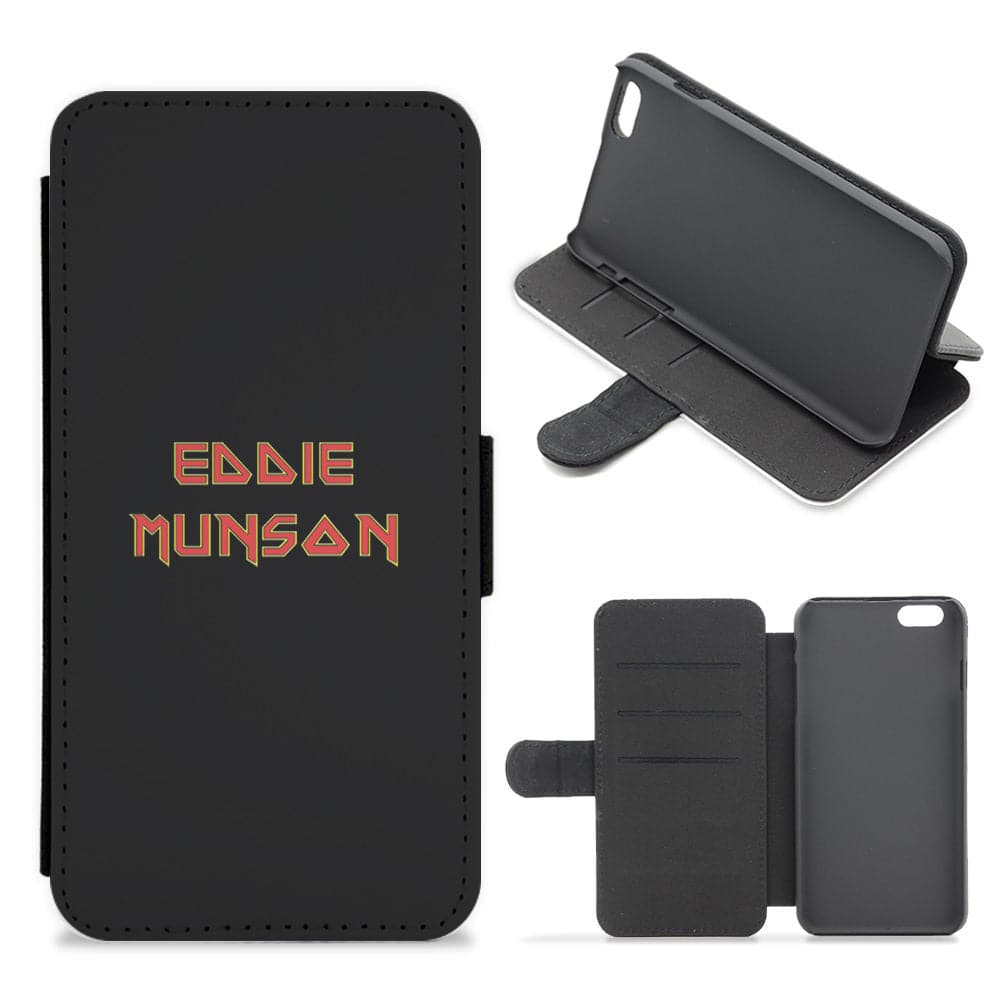 Eddie Munson Text - Stranger Things Flip / Wallet Phone Case