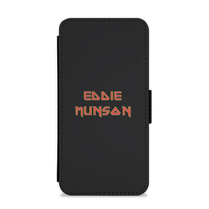 Eddie Munson Text - Stranger Things Flip / Wallet Phone Case