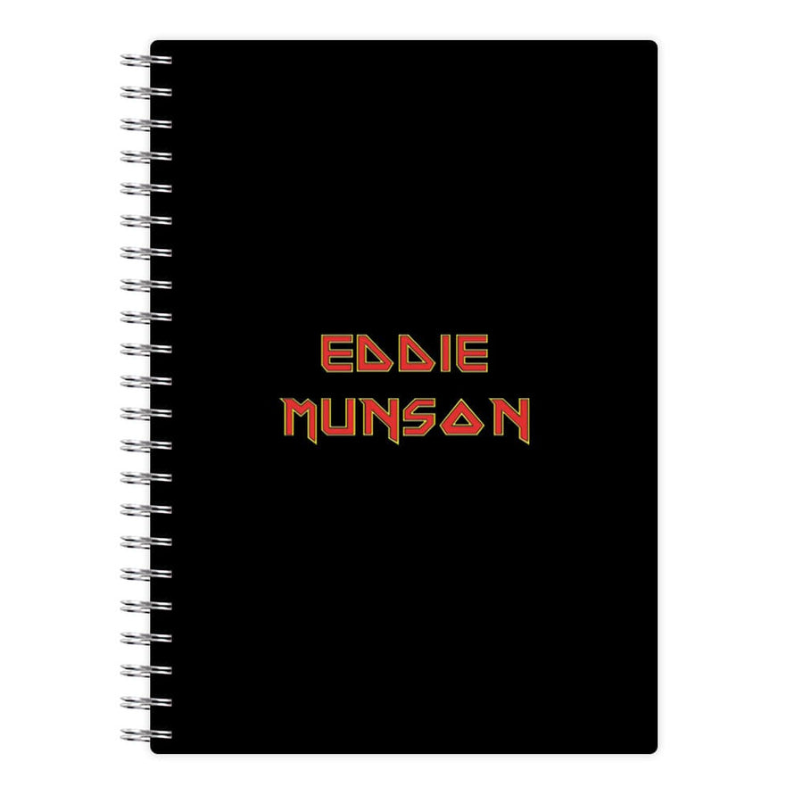 Eddie Munson Text - Stranger Things Notebook
