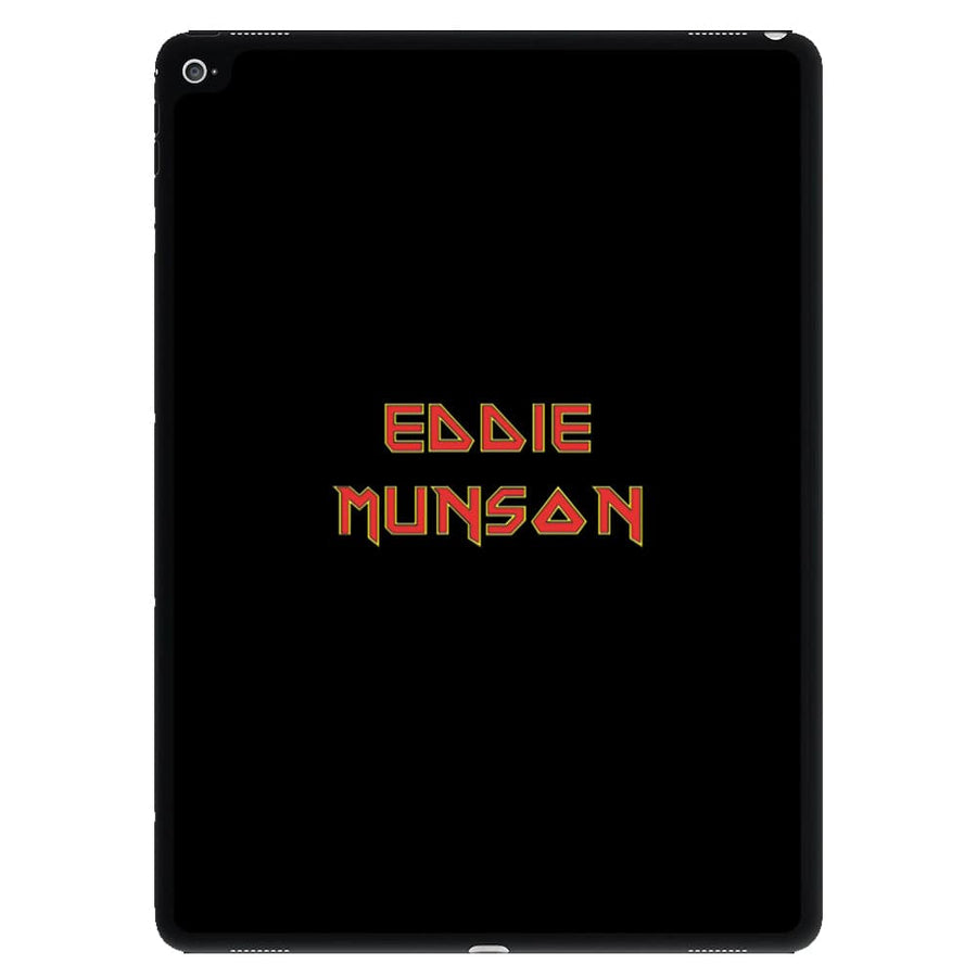 Eddie Munson Text - Stranger Things iPad Case