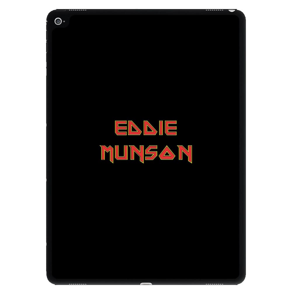 Eddie Munson Text - Stranger Things iPad Case