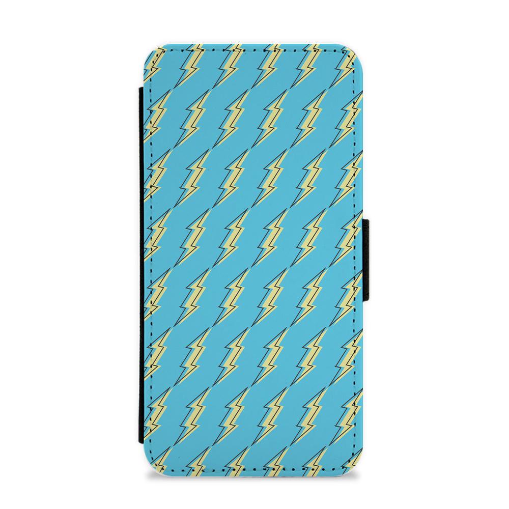 Blue Lightning - Eighties Flip / Wallet Phone Case