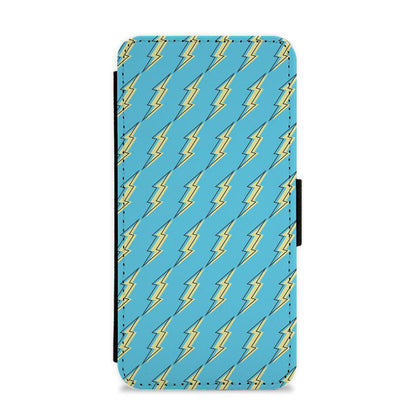 Blue Lightning - Eighties Flip / Wallet Phone Case