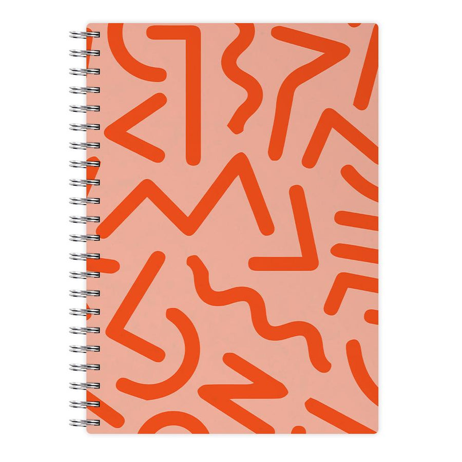 Red Abstract - Eighties Notebook