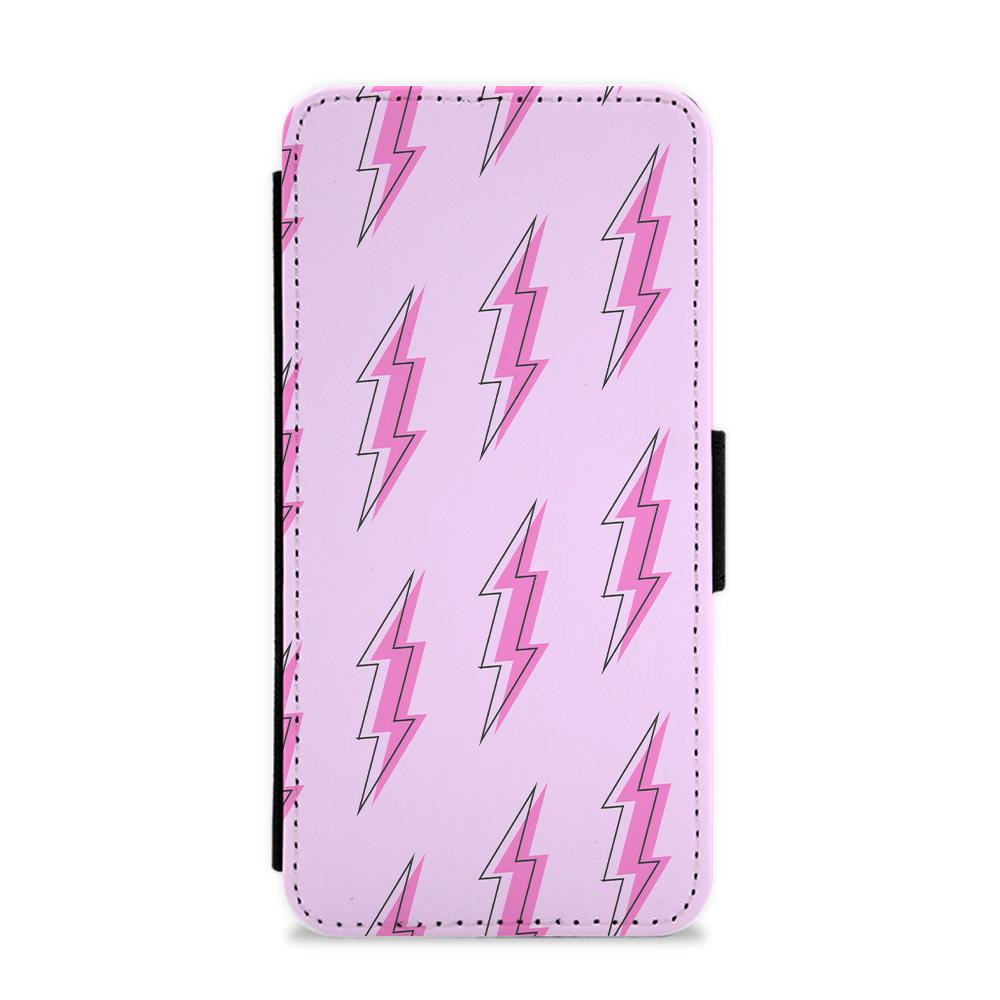 Pink Lightning - Eighties Flip / Wallet Phone Case