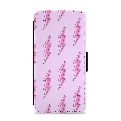 Pink Lightning - Eighties Flip / Wallet Phone Case