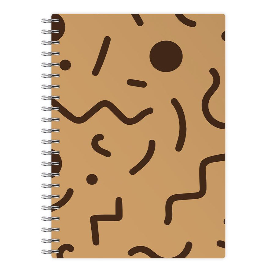 Nude Abstract Pattern - Eighties Notebook