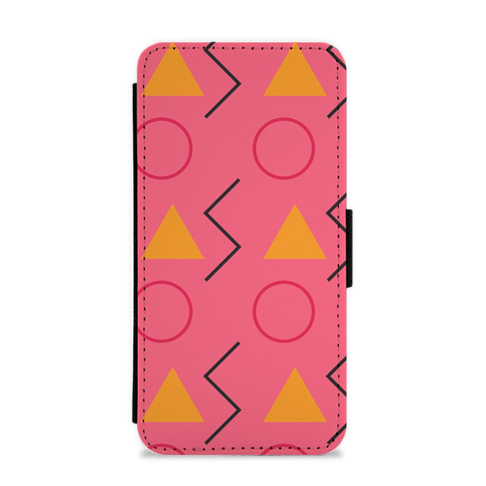 Lightning Shape Pattern - Eighties Flip / Wallet Phone Case