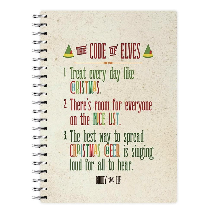 The Elf Code - Buddy The Elf Notebook - Fun Cases