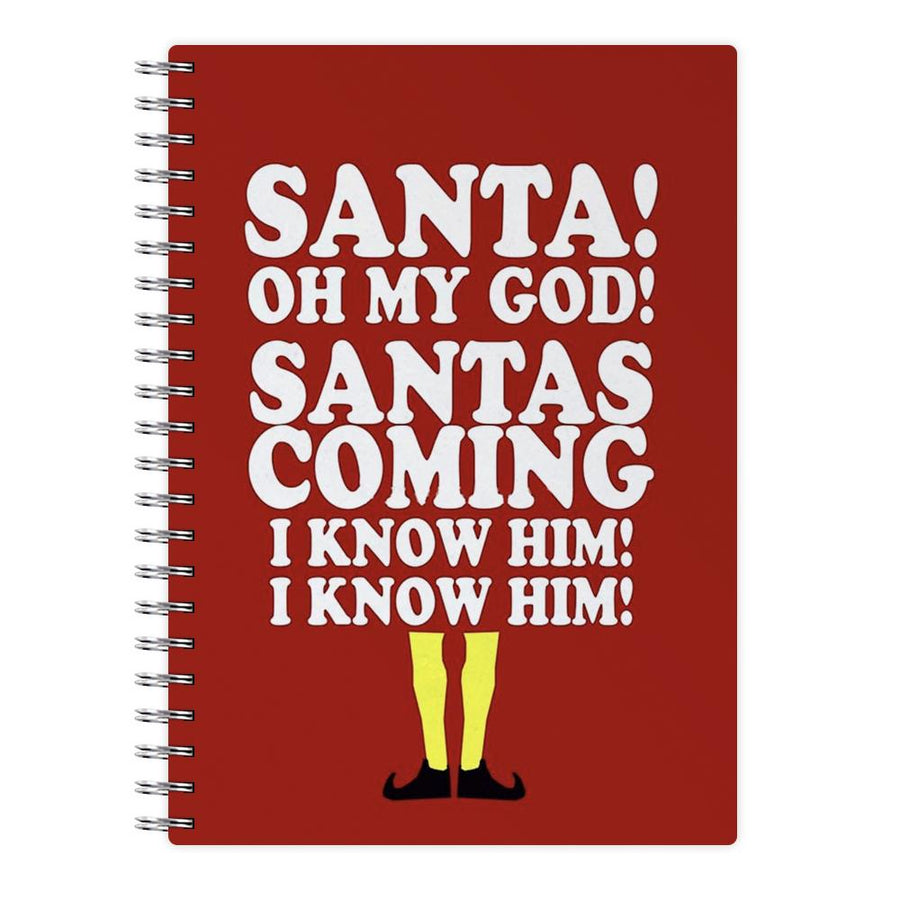 Santa's Coming - Buddy The Elf Notebook - Fun Cases