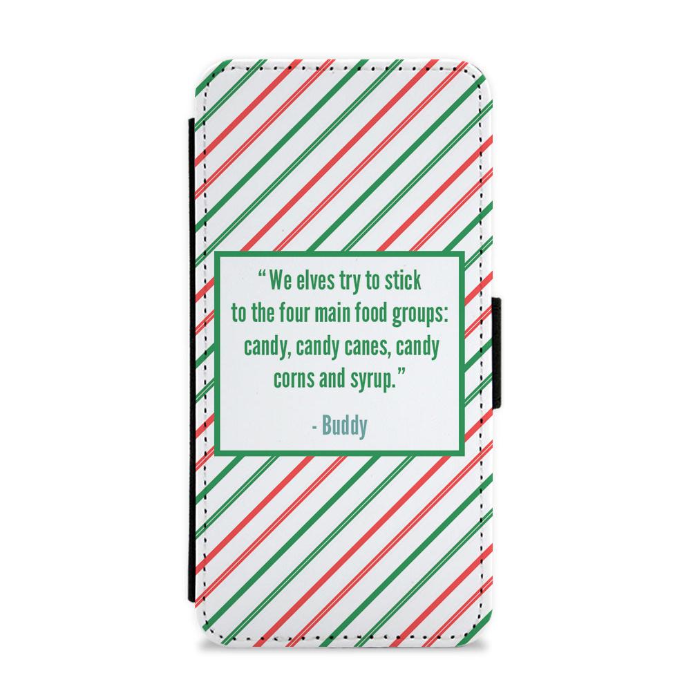 Four Main Food Groups - Elf Flip / Wallet Phone Case