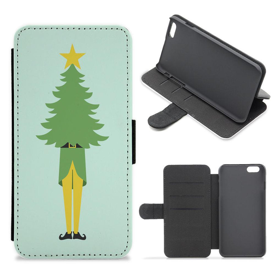 Buddy The Elf Christmas Tree - Elf Flip / Wallet Phone Case