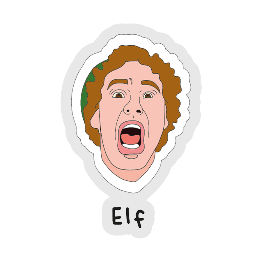 Scream Face - Elf Sticker