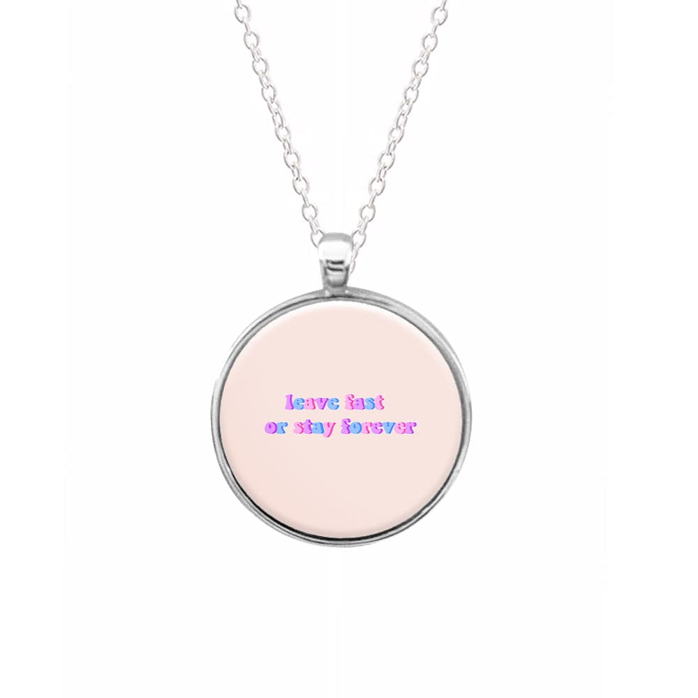 Leave Fast Or Stay Forever - Sam Fender Necklace