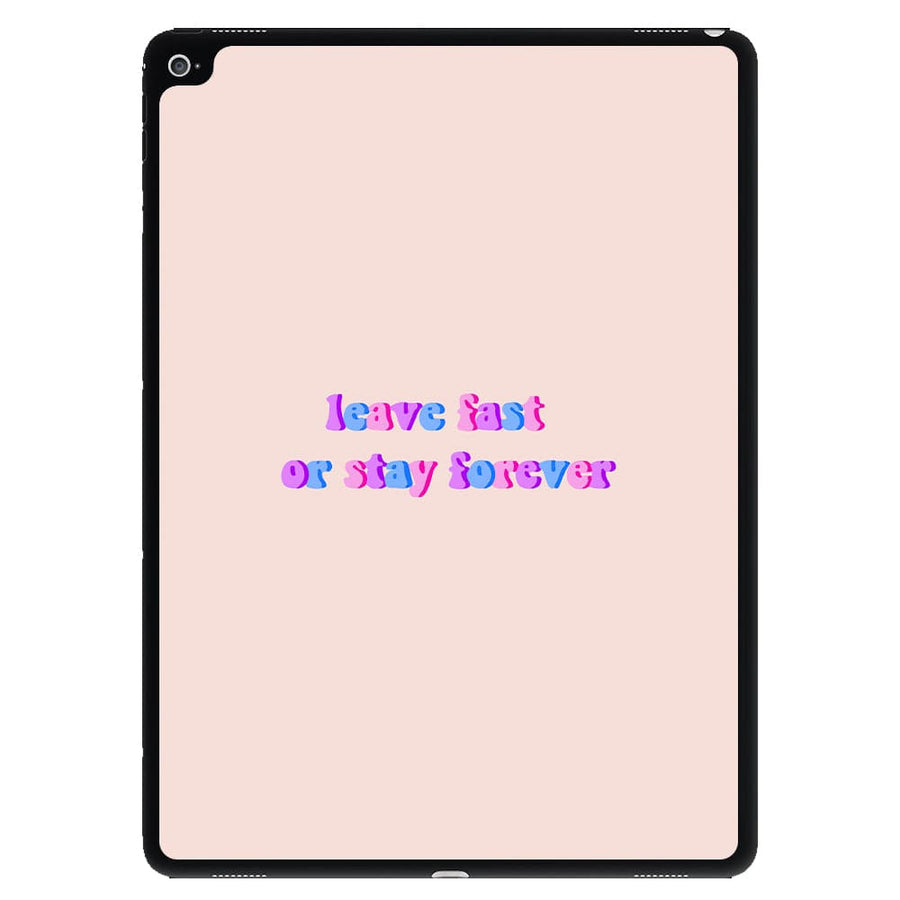 Leave Fast Or Stay Forever - Sam Fender iPad Case
