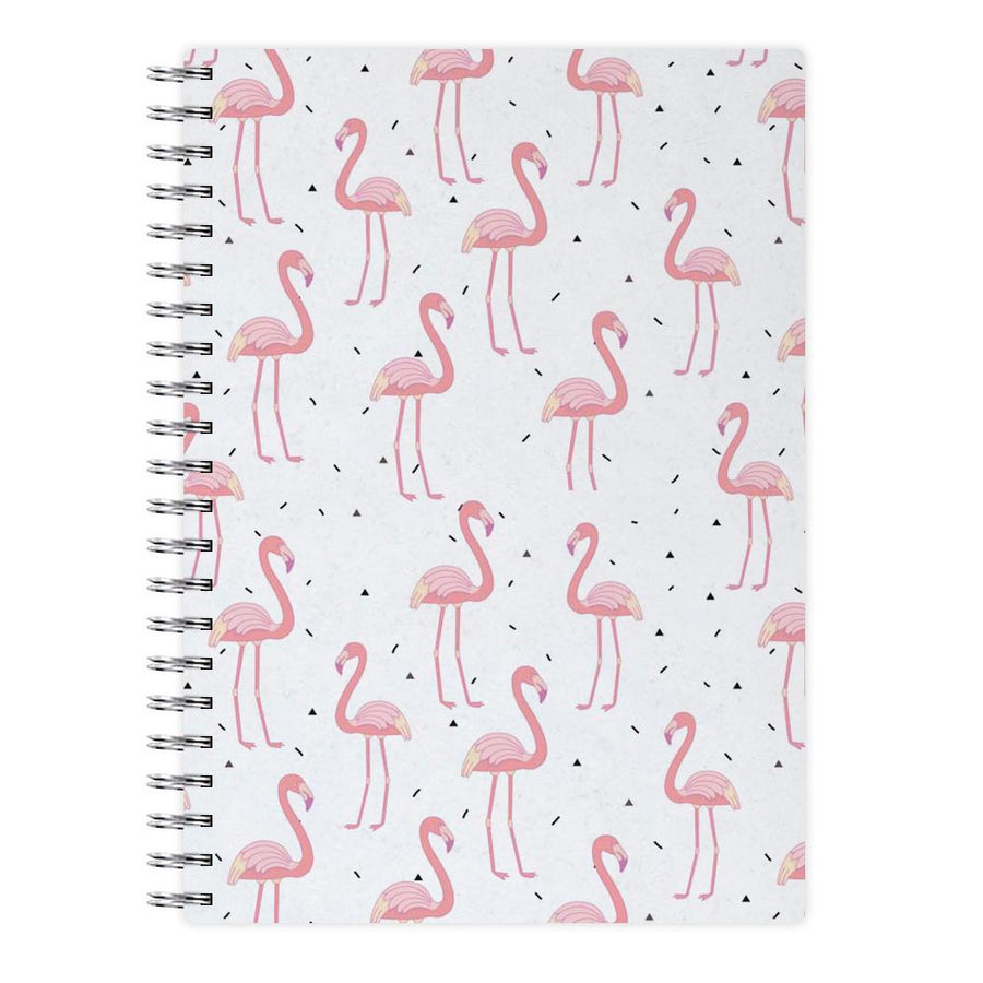 Pink Flamingo Pattern Notebook - Fun Cases
