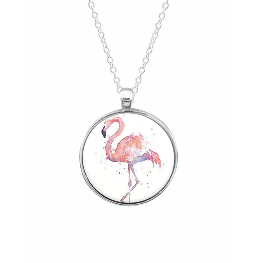 Watercolour Flamingo Painting Keyring - Fun Cases