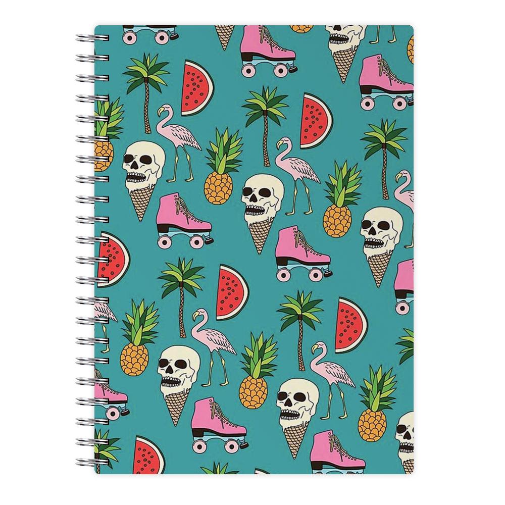 Skull Creams - Summer Pattern Notebook - Fun Cases