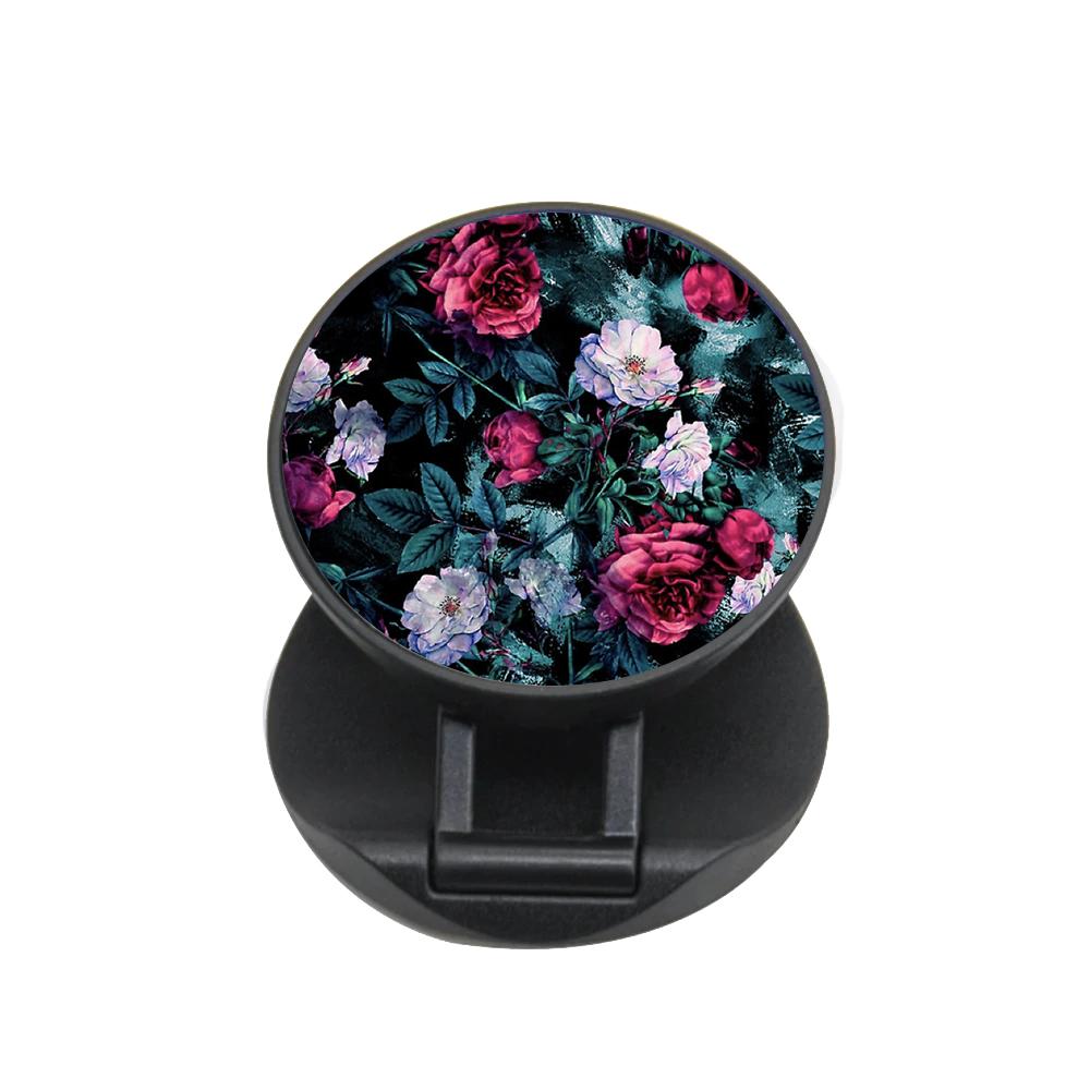 Black Floral Pattern FunGrip - Fun Cases