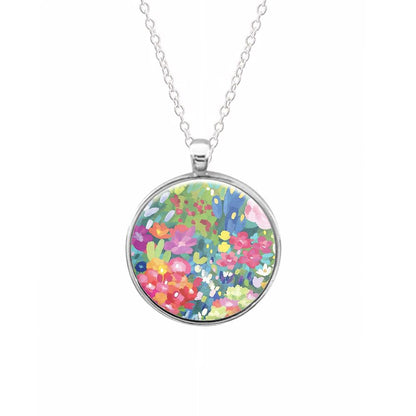 Colourful Floral Pattern Keyring - Fun Cases