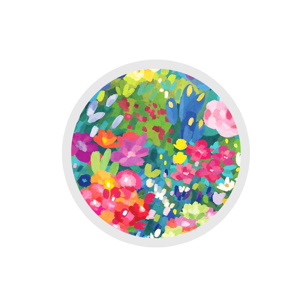 Colourful Floral Pattern Sticker