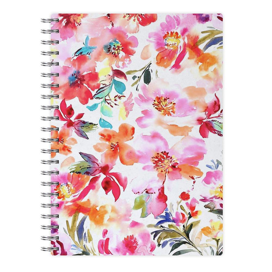 Spring Floral Pattern Notebook - Fun Cases