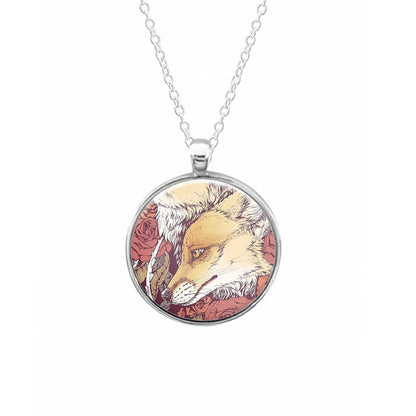 Red Fox Bloom Keyring - Fun Cases