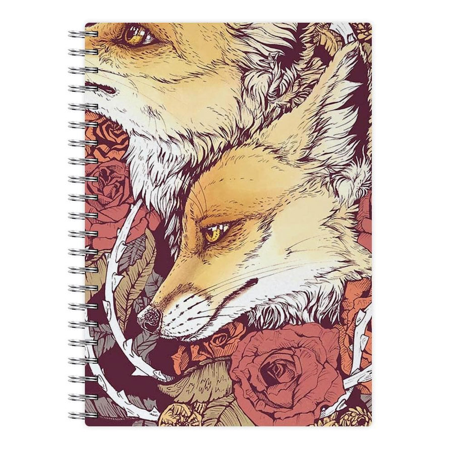 Red Fox Bloom Notebook - Fun Cases