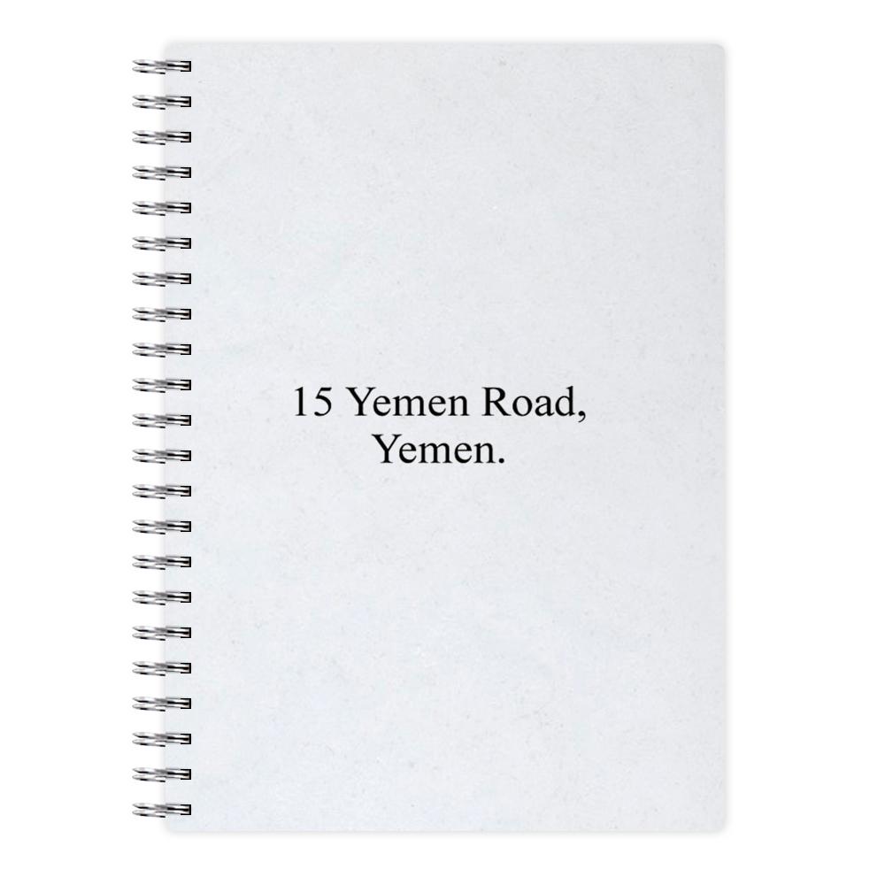 15 Yemen Road, Yemen - Friends Notebook - Fun Cases