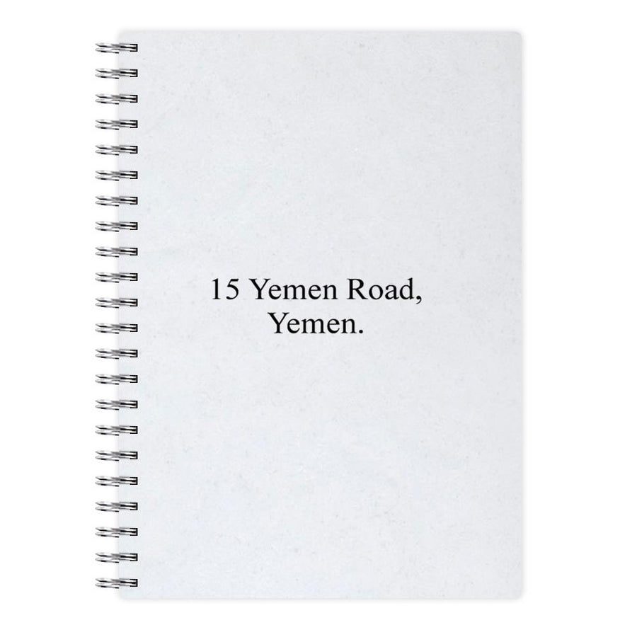 15 Yemen Road, Yemen - Friends Notebook - Fun Cases