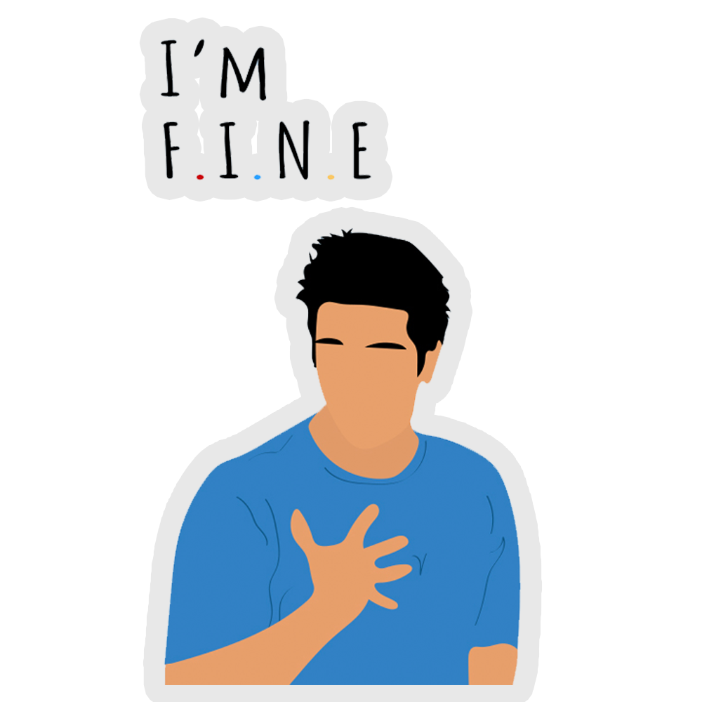 I'm Fine Sticker