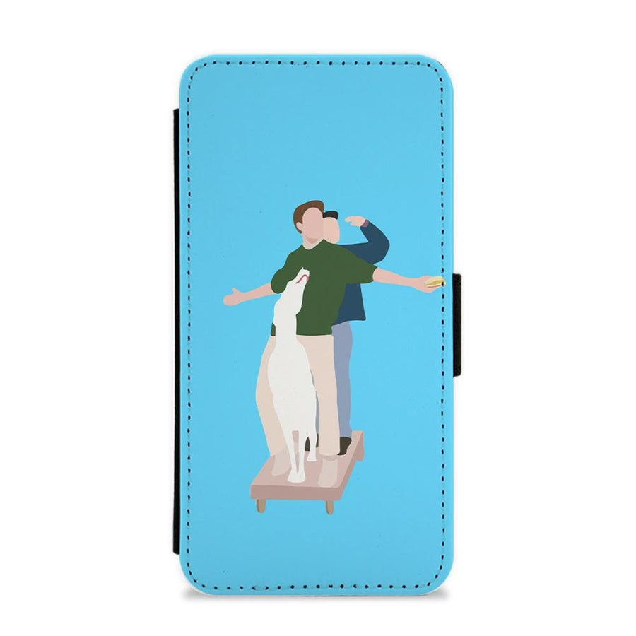 Two Men And A Dog - Friends Flip / Wallet Phone Case